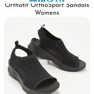 NWT Women's Black OrthoSport Sandals